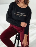 Dámska blúzka VIVILINES oversize s potlačou čierna FashionStreet RY2692