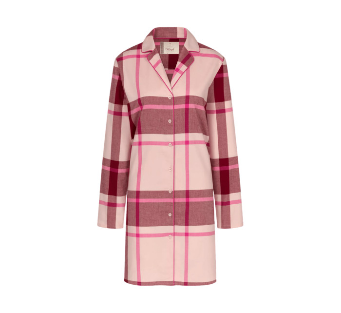 Dámska nočná košeľa Boyfriend NDW X Checks - PINK - ružová M020 - TRIUMPH