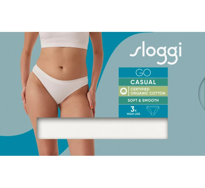 sloggi GO Casual High leg 3P - WHITE - SLOGGI WHITE - SLOGGI