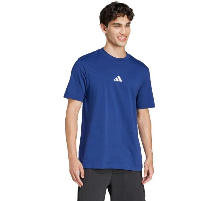 Pánské tričko Essentials Small Logo Single Jersey modré model 21417567 pánské - ADIDAS Pánské tričko Essentials Small Logo Single Jersey modré model 21417567 pánské - ADIDAS