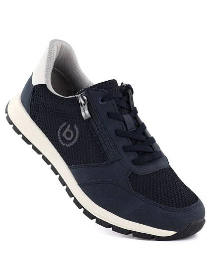 Pánske ľahké tenisky na zips tmavomodré Bugatti 325-ATL02-2500-4100