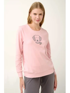 Souprava pyžama a fleecové vesty s potiskem model 20517715 - Vamp