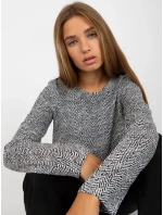 Blúzka D73771M10971AEN čiernobiela