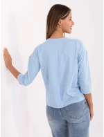 Bluzka RV BZ model 21406700 jasny niebieski - FPrice Bluzka RV BZ model 21406700 jasny niebieski - FPrice