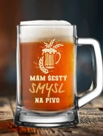 MÁM ŠESTÝ ZMYSEL...NA PIVO - pivný pohár 0,5 l