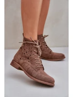 Šněrovací boty model 21954777 hnědé - S.Barski