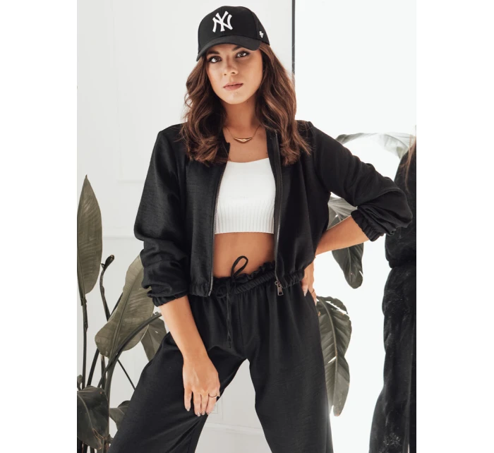 Dámska bunda bomber MADDIE black FashionStreet RY2318 Dámska bunda bomber MADDIE black FashionStreet RY2318