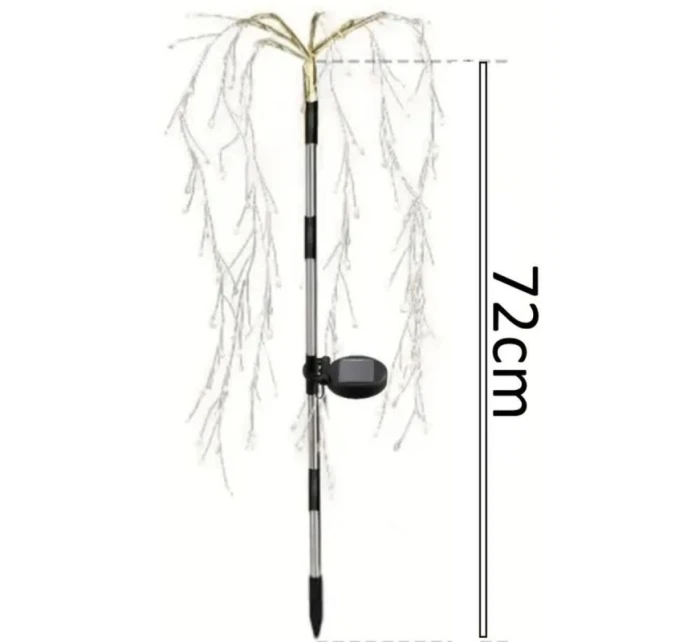 SOLÁRNE LAMPY NA STROMY OHŇOSTROJE 72CM 120 LED