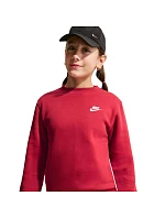 Dětská mikina Sportswear Club Fleece, červená, model 22309988 - NIKE Dětská mikina Sportswear Club Fleece, červená, model 22309988 - NIKE