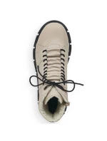 Rieker W X3428 béžové zateplené topánky