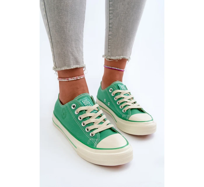Niskie Trampki Damskie Big Star NN274268 Zielone