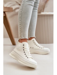 Dámské Tenisky Na Platformě Eko Kůže Big Star model 21669609 Bílé - Big Star Shoes