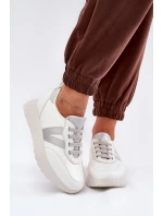 Buty Sportowe Damskie Na Platformie Vinceza 58510 Białe