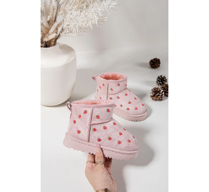 Dětské sněhule s růžové model 21762615 - Boto Dětské sněhule s růžové model 21762615 - Boto