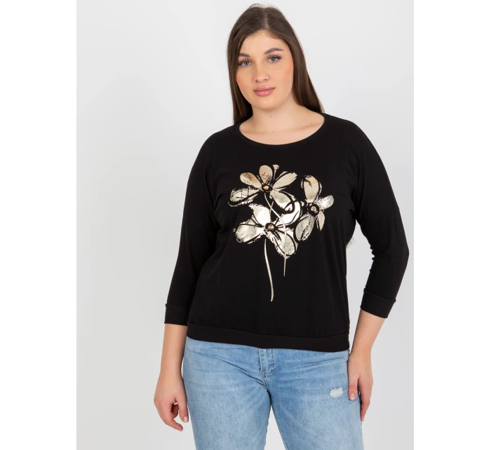 Bluzka RV BZ model 21271930 czarny - FPrice Bluzka RV BZ model 21271930 czarny - FPrice