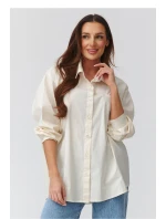 Košeľa s dlhým rukávom model 224101 Makadamia