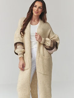 Zapínanie svetra model 226865 Makadamia