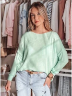 Dámský oversize hladký svetr mint Dstreet model 21986075 - FashionStreet