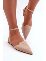 Wiązane Baleriny Eko Zamszowe Z Noskami W Szpic Beżowe Ellesara Wiązane Baleriny Eko Zamszowe Z Noskami W Szpic Beżowe Ellesara