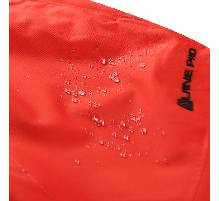 Pánske lyžiarske nohavice s membránou ptx ALPINE PRO OSAG olympic red