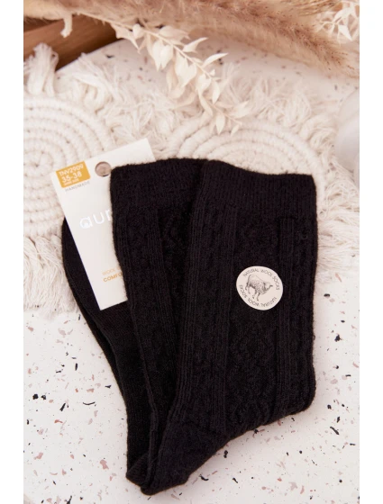 Dámske vlnené ponožky - čierne Dámske vlnené ponožky - čierne