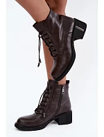 Boty na podpatku model 231586 Step in style Boty na podpatku model 231586 Step in style