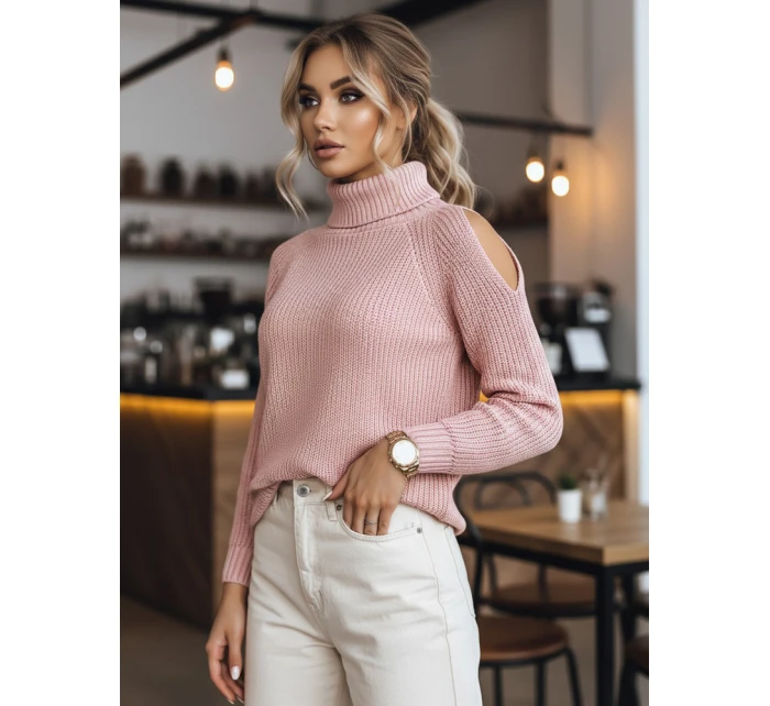 Dámský svetr růžový Dstreet model 21967056 - FashionStreet Dámský svetr růžový Dstreet model 21967056 - FashionStreet