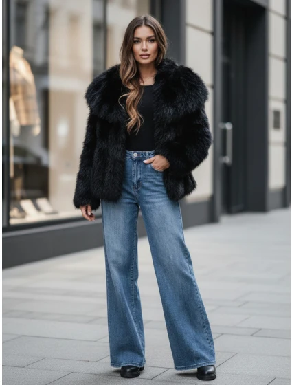 Dámský krátký černý  Dstreet model 21995175 - FashionStreet