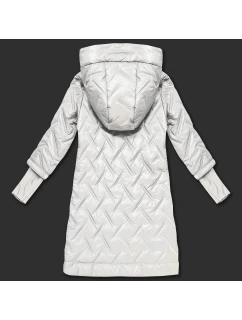 kurtka z kapturem  ecru model 21304755 - HONEY WINTER