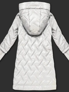 kurtka z kapturem  ecru model 21304755 - HONEY WINTER