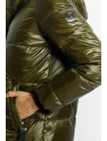Monnari Kabáty Dámsky páperový kabát s prešívaním Bottle Green