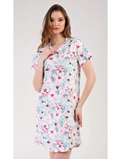 Dámská noční košile s krátkým rukávem model 18316249 - Vienetta