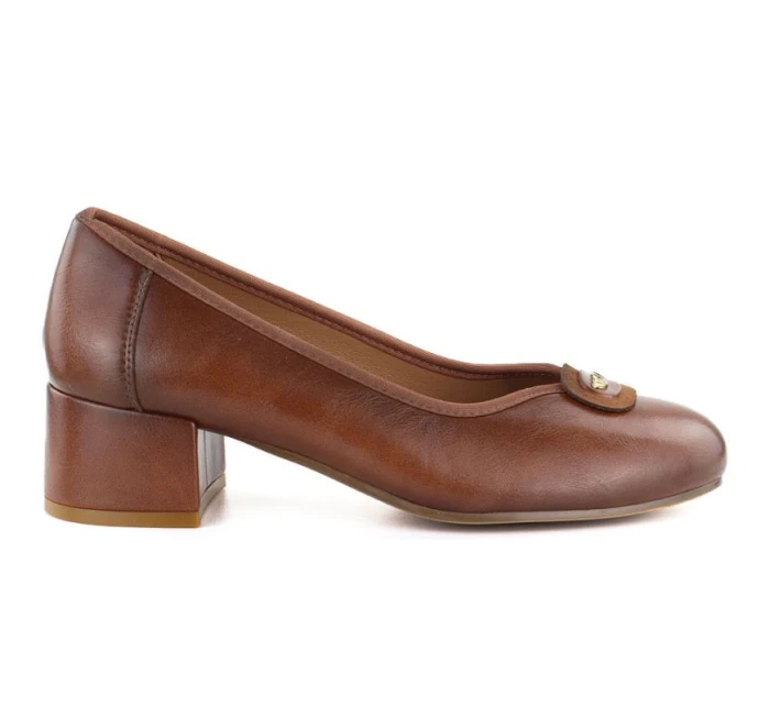 Dámske hnedé lodičky Potocki SZ12788 Dámske hnedé lodičky Potocki SZ12788