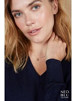 NEOBLU Sullivan Women Dámsky sveter s výstrihom do V 24.3988 night blue NEOBLU Sullivan Women Dámsky sveter s výstrihom do V 24.3988 night blue