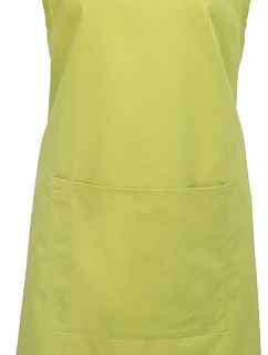 Premier PR 154 Zástěra s laclem a kapsou na břiše "Colours" 39.0154 lime