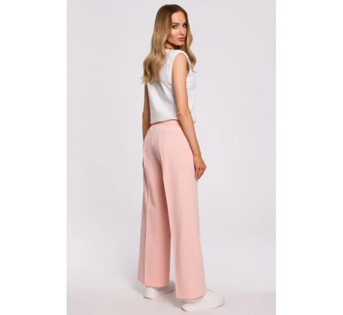 Nohavice s rozšírenými nohavicami M570 - púdrové Nohavice s rozšírenými nohavicami M570 - púdrové