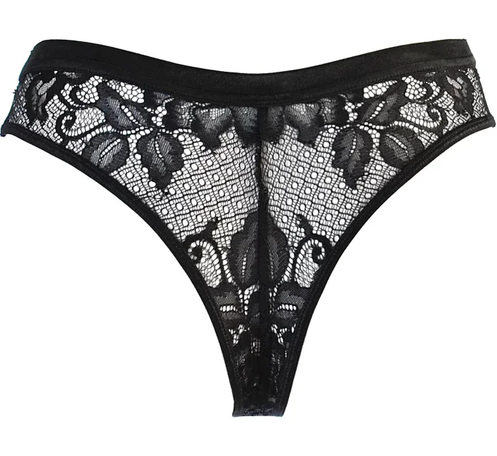 Dámske nohavičky Brasiliana V-10775 Čierno-béžová - Axami