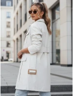 VERMONT dámsky prechodný kabát s viazaním svetlosivý FashionStreet NY0581