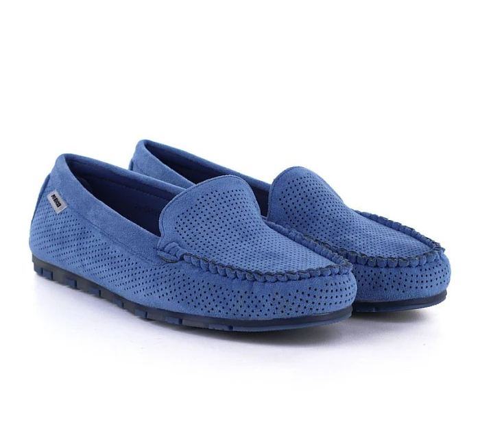 Dámské semišové polobotky modré model 22097287 - Potocki