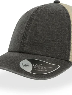 Case 6 panelová Trucker kšiltovka model 22478933 black - Atlantis Headwear