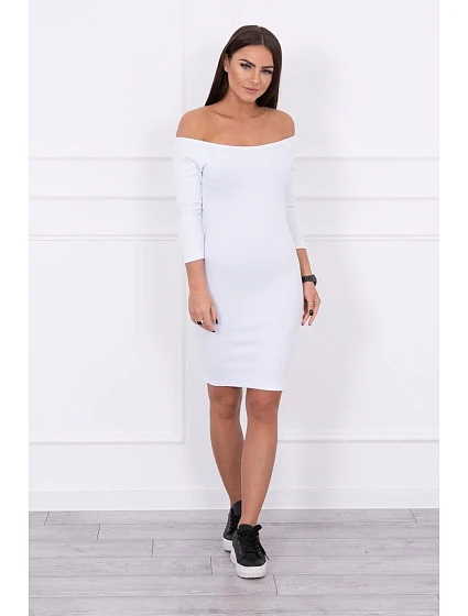 Pruhované model 18742812 šaty bílé - K-Fashion