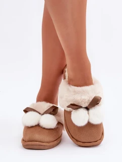 Dámske papuče s ťavou kožušinou Nartani