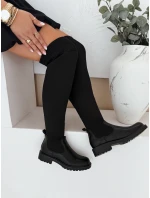 Dámské kozačky nad kolena černé Dstreet model 21991729 - FashionStreet