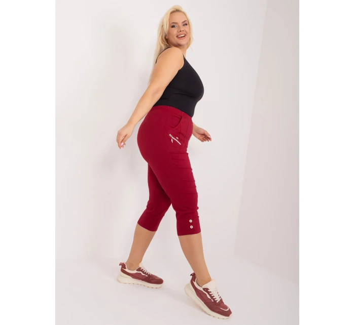 Spodnie AT SP model 19658687 bordowy - FPrice Spodnie AT SP model 19658687 bordowy - FPrice