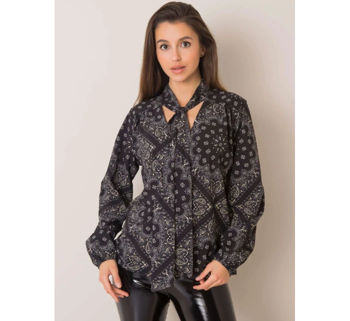 Blúzka DHJ BZ 12182 4.31P čierna a béžová