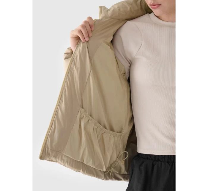 Dámska zimná páperová bunda s prírodnou výplňou 4F 4FWAW24TDJAF481-83S