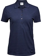 Tee Jays TJ 145 Dámske luxusné polo tričko z hrubého strečového piqué 18.0145 v džínsovej farbe