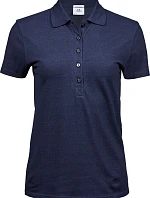 Tee Jays TJ 145 Dámske luxusné polo tričko z hrubého strečového piqué 18.0145 v džínsovej farbe