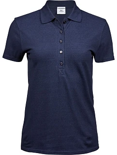 Tee Jays TJ 145 Dámske luxusné polo tričko z hrubého strečového piqué 18.0145 v džínsovej farbe
