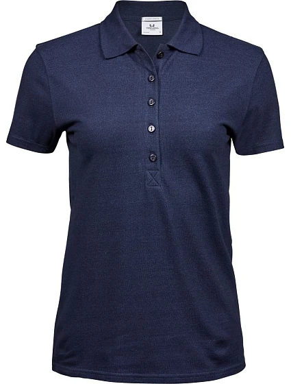 Tee Jays TJ 145 Dámske luxusné polo tričko z hrubého strečového piqué 18.0145 v džínsovej farbe